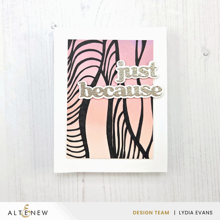 Stencil Brilliant Waves Background Stencil