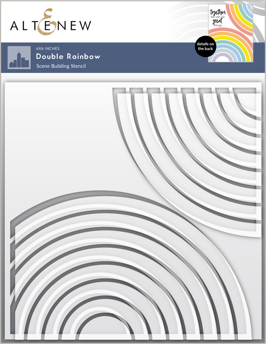 Stencil Bundle Double Rainbow