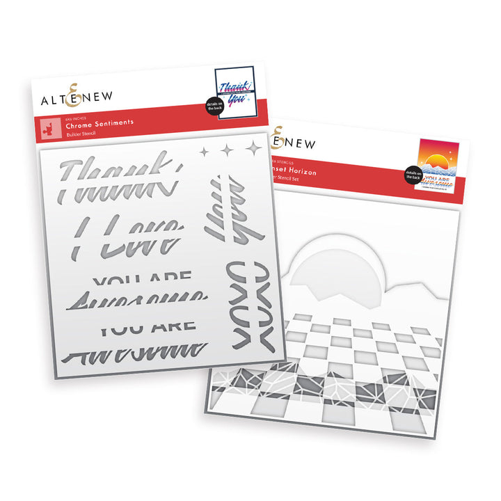 Stencil Bundle Shimmering Sunset Bundle