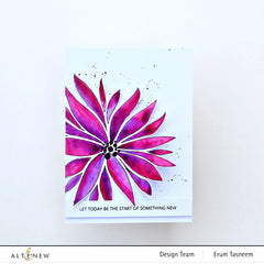 Stencil Bursting Dahlia Stencil