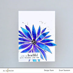 Stencil Bursting Dahlia Stencil