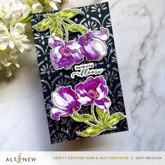 Stencil Cascading Elegance Stencil