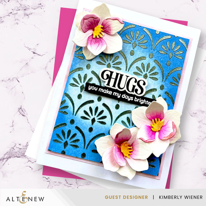 Stencil Cascading Elegance Stencil