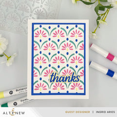 Stencil Cascading Elegance Stencil