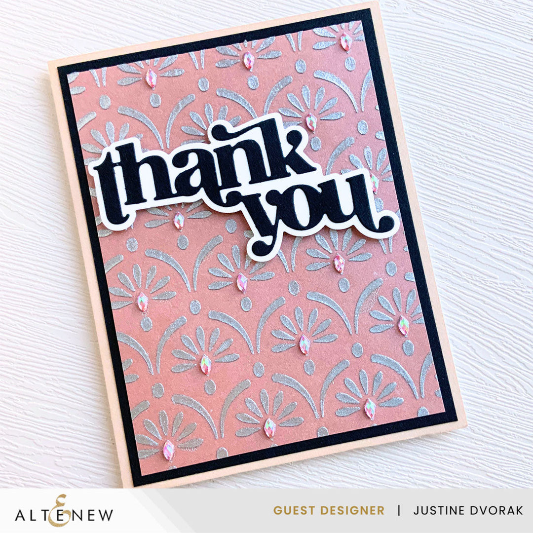 Stencil Cascading Elegance Stencil