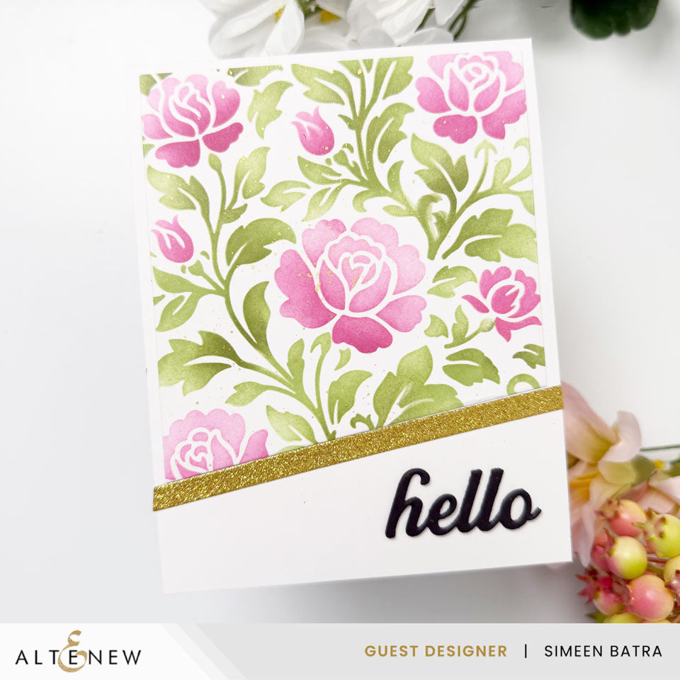 Stencil Chateau Blooms Stencil Set (2 in 1)