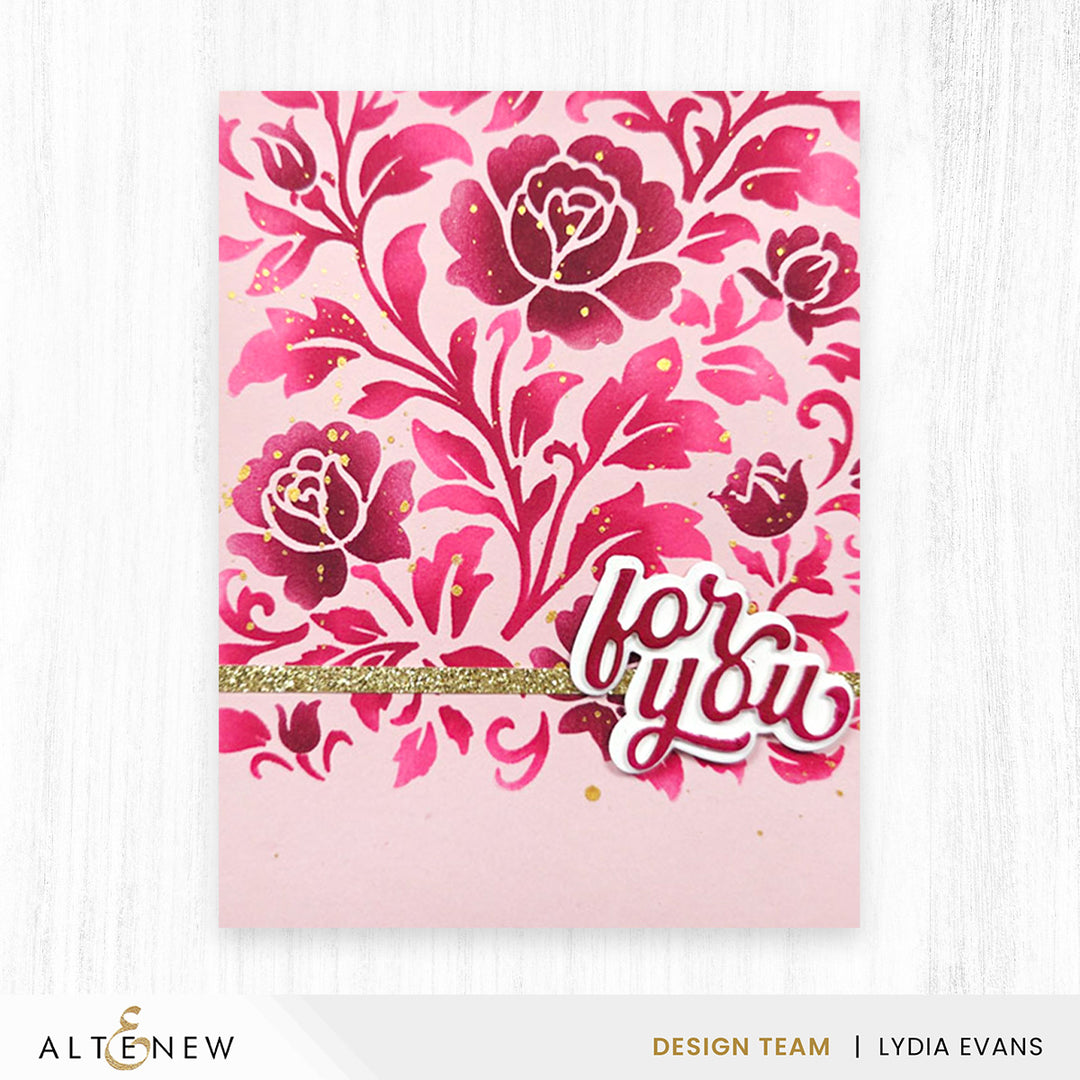 Stencil Chateau Blooms Stencil Set (2 in 1)