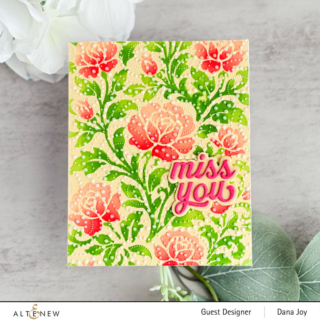 Stencil Chateau Blooms Stencil Set (2 in 1)