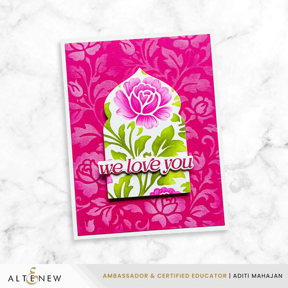 Stencil Chateau Blooms Stencil Set (2 in 1)