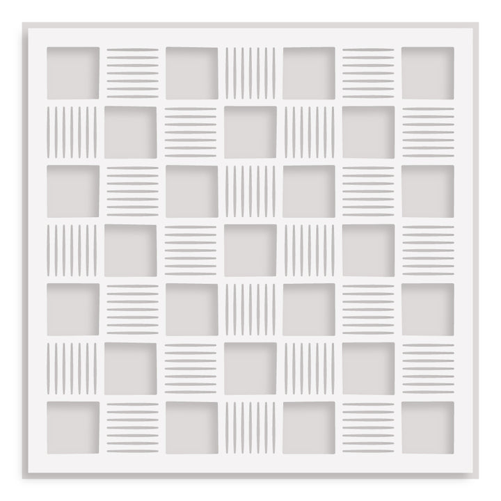 Stencil Checkerboard Tiles Background Stencil
