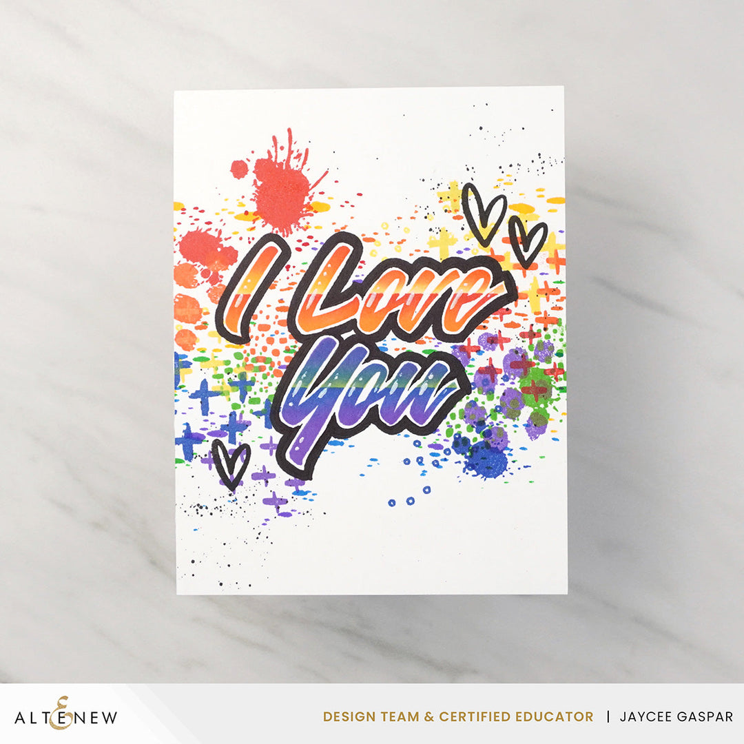 Stencil Chrome Sentiments Stencil