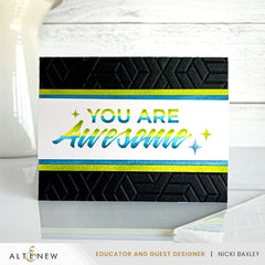 Stencil Chrome Sentiments Stencil