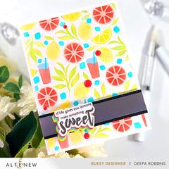 Stencil Citrus Fruits Pattern Layering Stencil Set (4 in 1)
