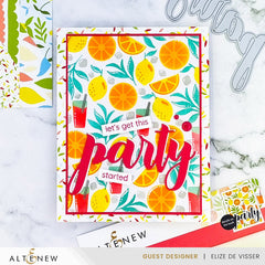 Stencil Citrus Fruits Pattern Layering Stencil Set (4 in 1)
