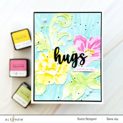 Stencil Craft Your Life Project Kit: Floral Acanthus Add-on Layering Stencil for Embossing Folder (4 in 1)