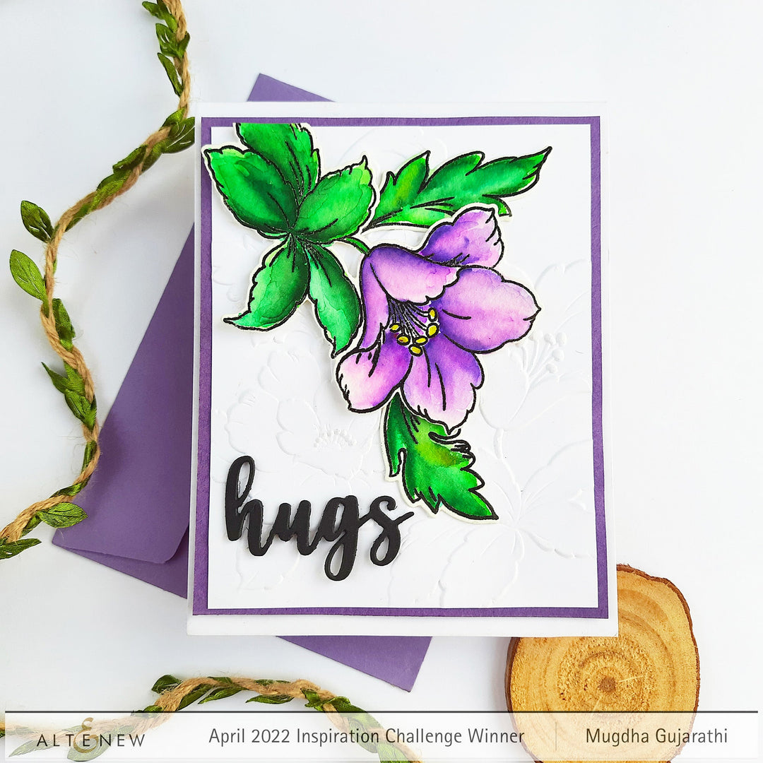 Stencil Craft Your Life Project Kit: Floral Acanthus Add-on Layering Stencil for Embossing Folder (4 in 1)