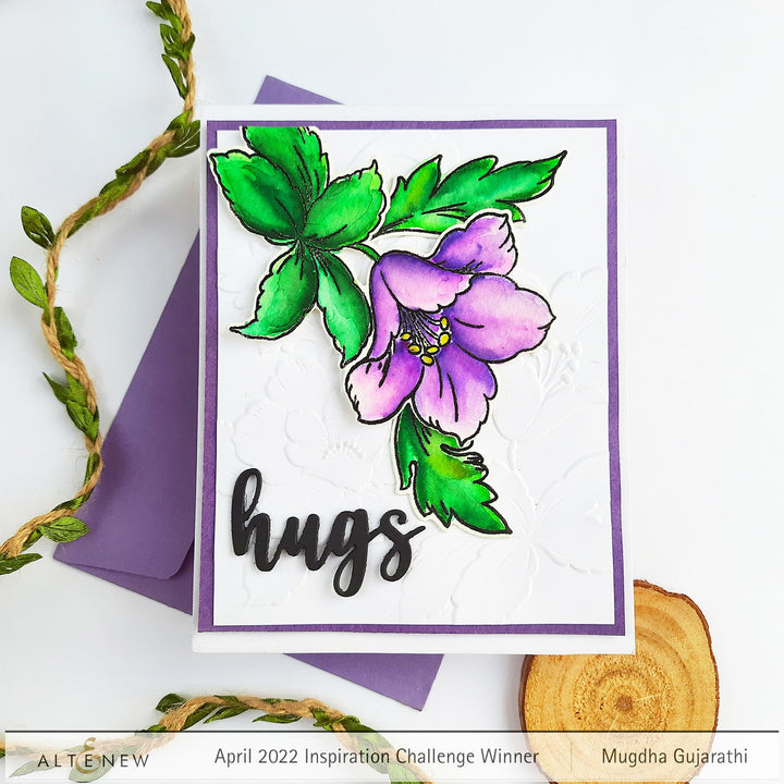 Stencil Craft Your Life Project Kit: Floral Acanthus Add-on Layering Stencil for Embossing Folder (4 in 1)