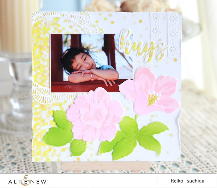 Stencil Craft Your Life Project Kit: Floral Acanthus Add-on Layering Stencil for Embossing Folder (4 in 1)