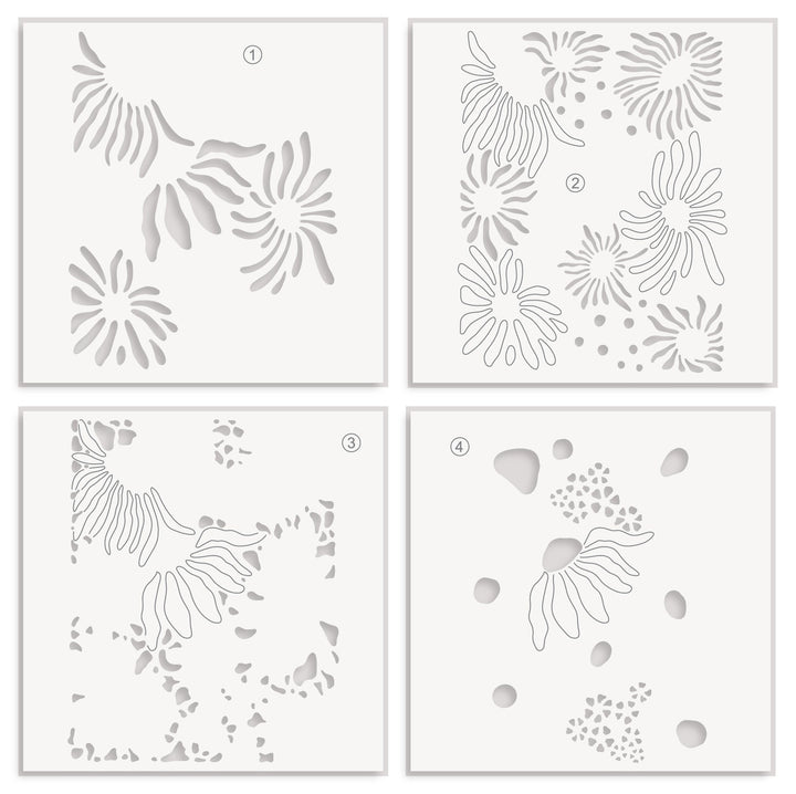 Stencil Daisy Craze Stencil Set (4 in 1)