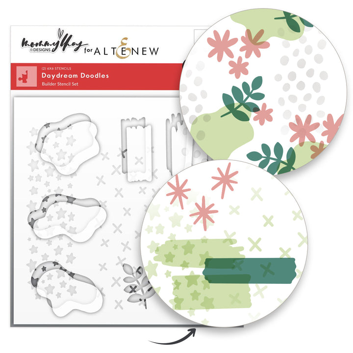 Stencil Daydream Doodles Stencil Set (2 in 1)