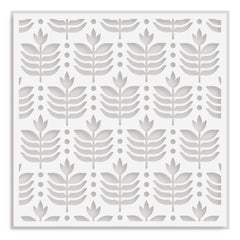 Stencil Deco Leaves Background Stencil