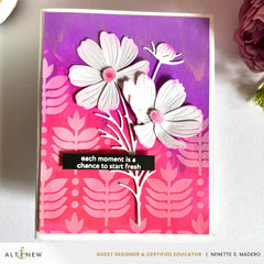 Stencil Deco Leaves Background Stencil