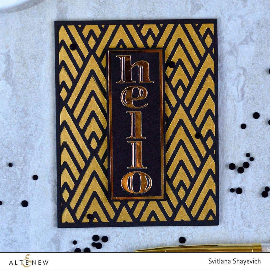 Stencil Deco Wallpaper Stencil