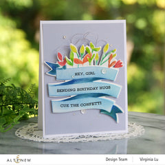 Stencil & Die & Embossing Folder Bundle A Banner Day