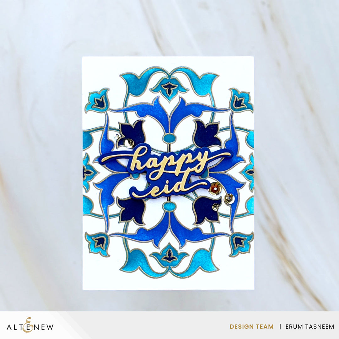 Stencil & Die & Embossing Folder Bundle Arabesque Medallion