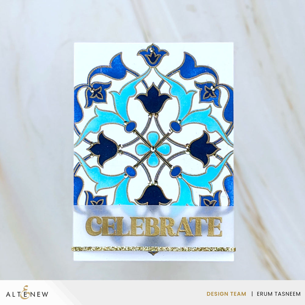 Stencil & Die & Embossing Folder Bundle Arabesque Medallion
