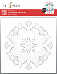 Stencil & Die & Embossing Folder Bundle Arabesque Medallion