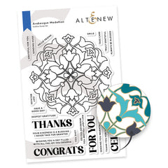 Stencil & Die & Embossing Folder Bundle Arabesque Medallion