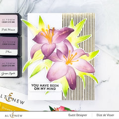 Stencil & Die & Embossing Folder Bundle Dreamy Daylilies