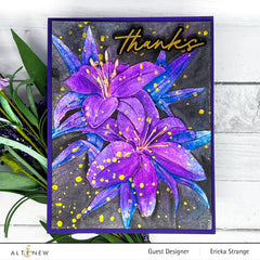 Stencil & Die & Embossing Folder Bundle Dreamy Daylilies