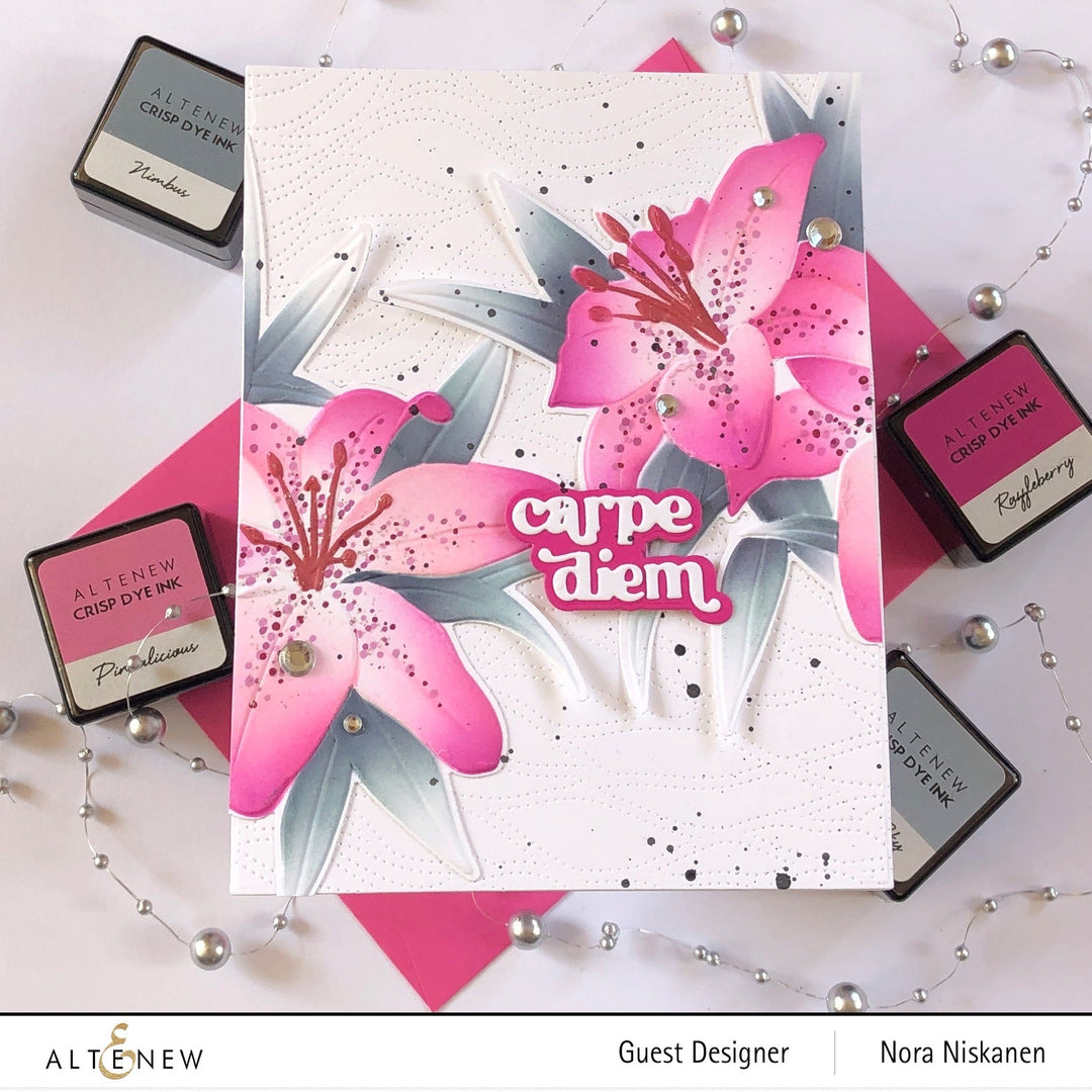 Stencil & Die & Embossing Folder Bundle Dreamy Daylilies