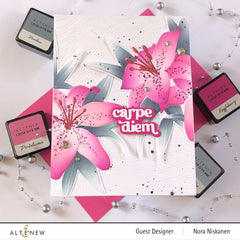 Stencil & Die & Embossing Folder Bundle Dreamy Daylilies