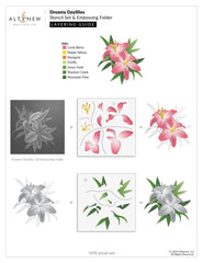 Stencil & Die & Embossing Folder Bundle Dreamy Daylilies