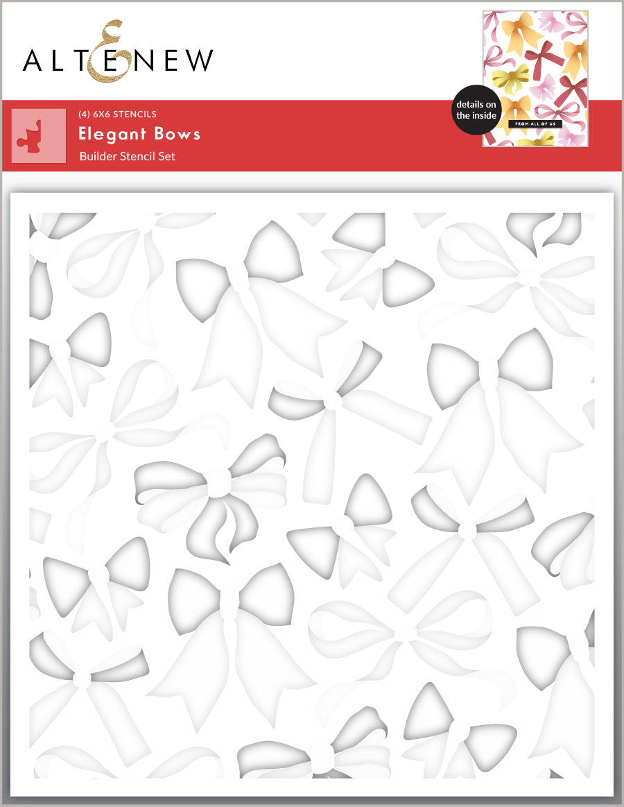 Stencil & Die & Embossing Folder Bundle Elegant Bows