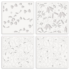 Stencil & Die & Embossing Folder Bundle Elegant Bows