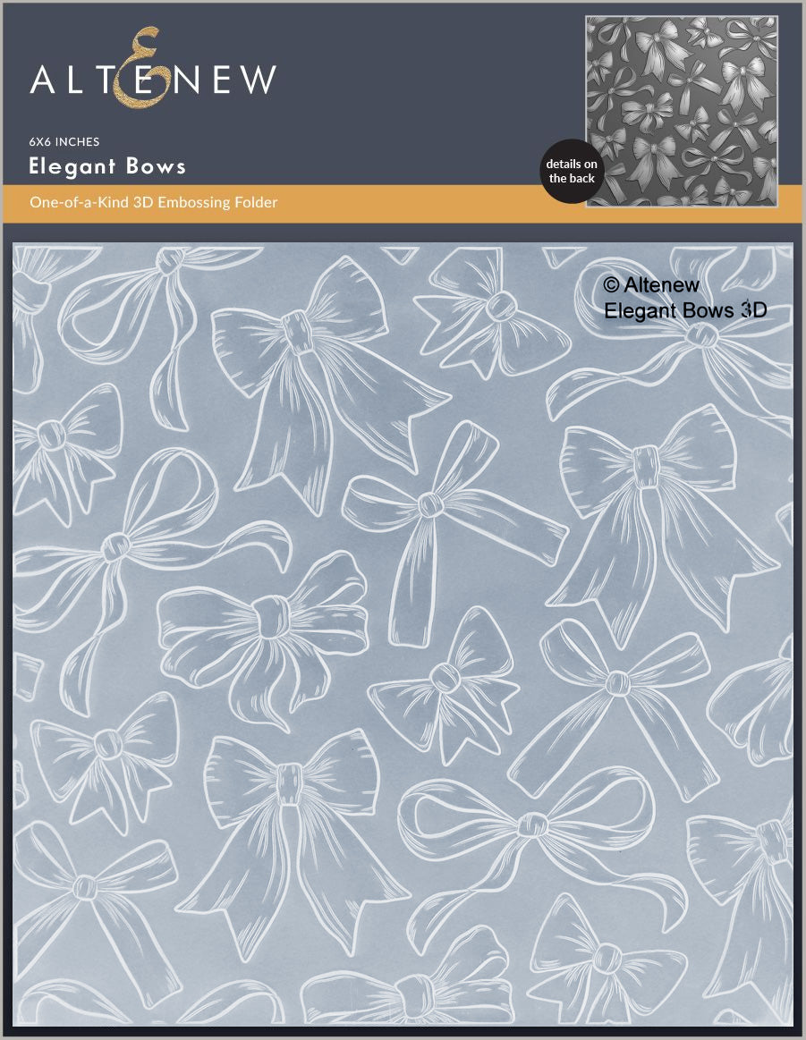 Stencil & Die & Embossing Folder Bundle Elegant Bows