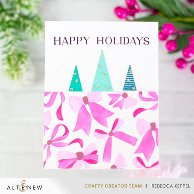 Stencil & Die & Embossing Folder Bundle Elegant Bows
