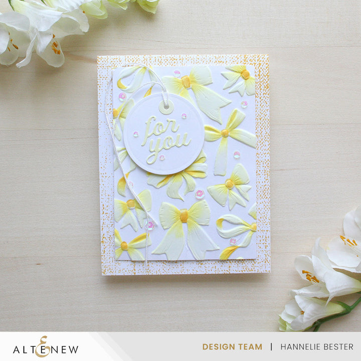 Stencil & Die & Embossing Folder Bundle Elegant Bows