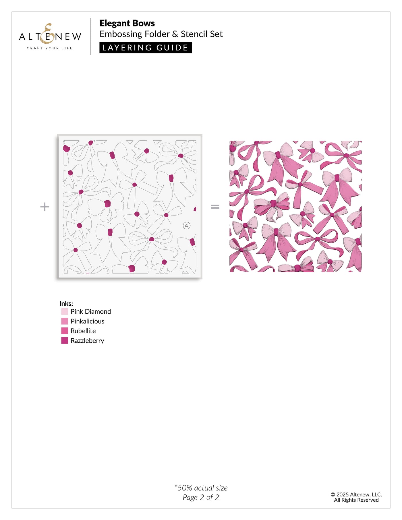 Stencil & Die & Embossing Folder Bundle Elegant Bows