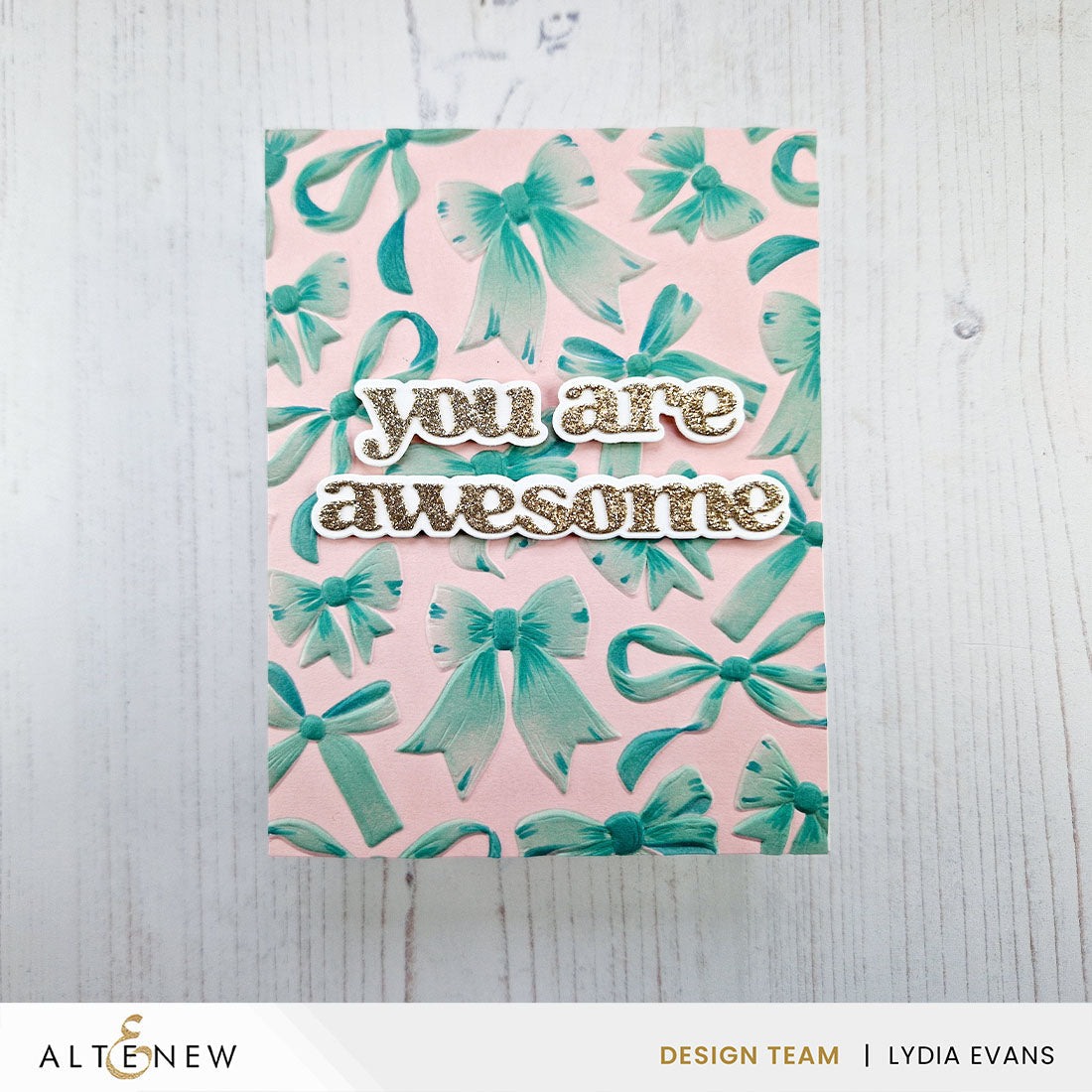 Stencil & Die & Embossing Folder Bundle Elegant Bows