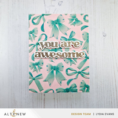 Stencil & Die & Embossing Folder Bundle Elegant Bows
