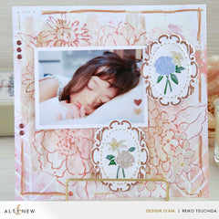 Stencil & Die & Embossing Folder Bundle Floral Cameo
