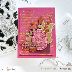 Stencil & Die & Embossing Folder Bundle Floral Cameo