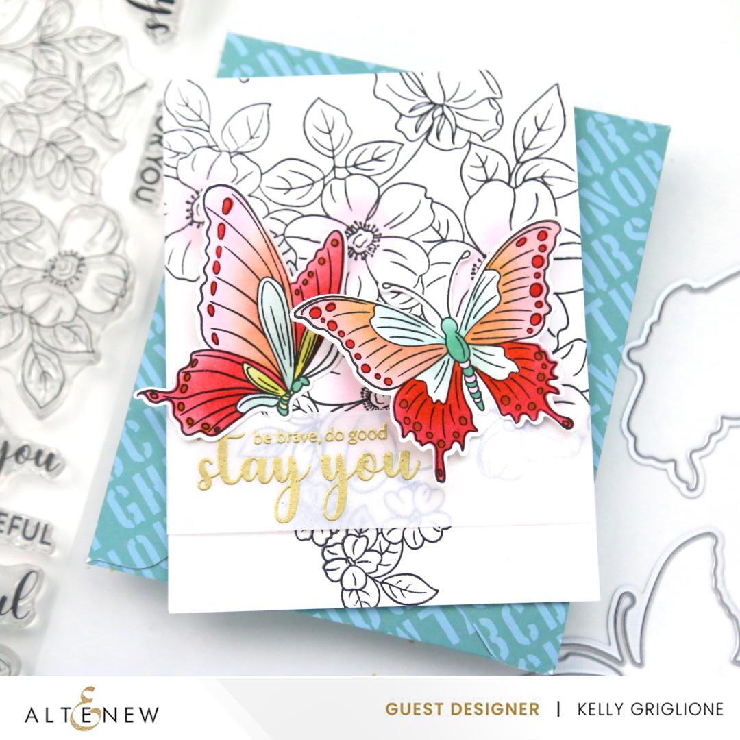 Stencil & Die & Embossing Folder Bundle Flutter & Bloom