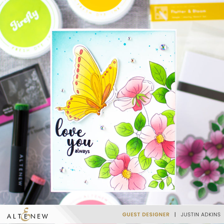 Stencil & Die & Embossing Folder Bundle Flutter & Bloom