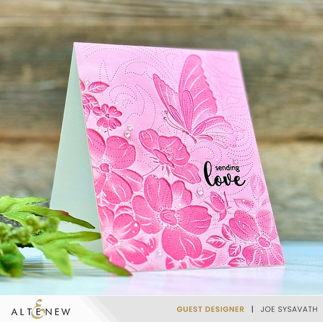 Stencil & Die & Embossing Folder Bundle Flutter & Bloom